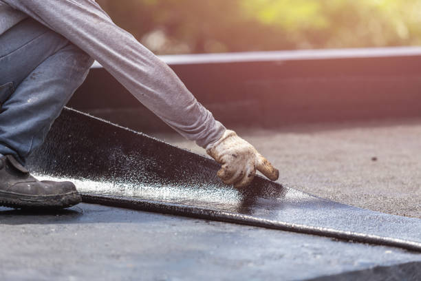 Professional Waterproofing technician working in Meridian, NY